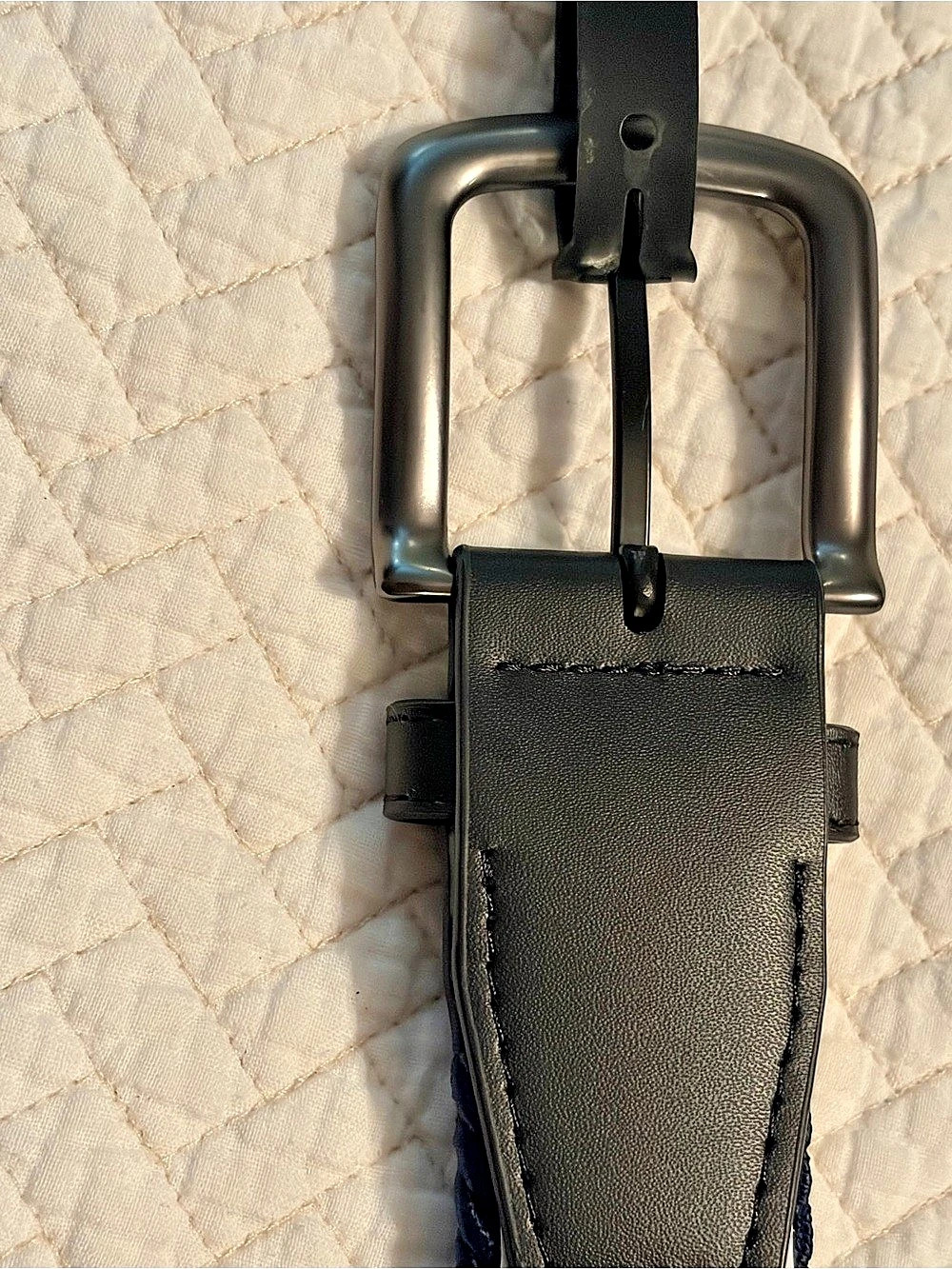 Nike Woven Belt Blue & Black Size M (34-36) NWT